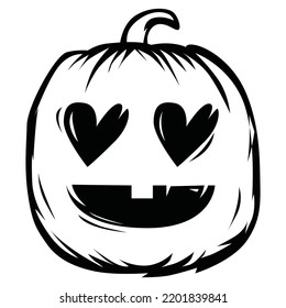 ilustración de la línea de calabaza