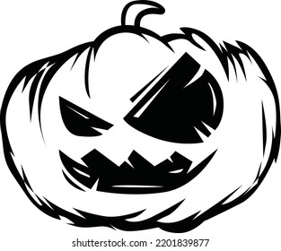 ilustración de la línea de calabaza
