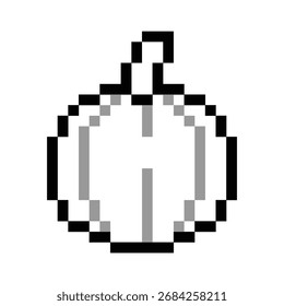A ilustração do pixel de abóbora