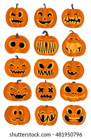 Illustration of pumpkins for Halloween