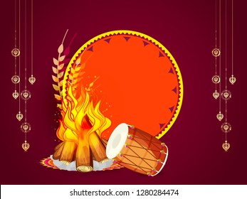 Illustration of punjabi festival lohri background. Illustration of punjabi festival lohri background.