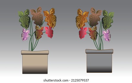 Abbildung einer Marionettenblume in einem Topf