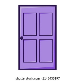 Illustration of Purple Door Cartoon