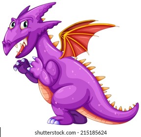 Illustration of a purple dragon