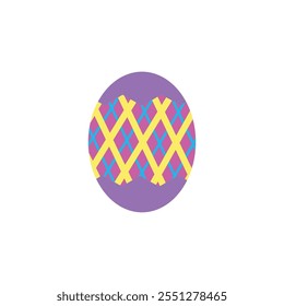 illustration of purple Easter eggs