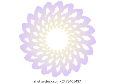 Illustration von lila Farbverlauf Pinsel Touch Chrysanthemen Blume