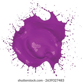 Illustration of a purple paint splat.