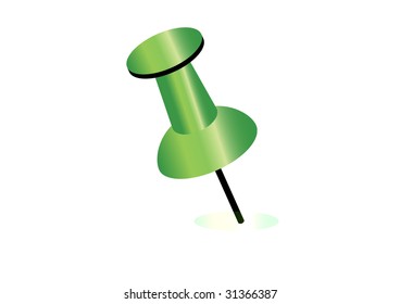 illustration of push pin