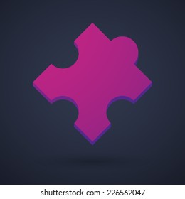 Illustration of a puzzle piece icon
