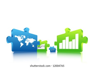 Illustration of puzzle world