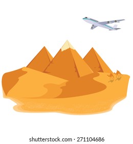 illustration. pyramid egypt.