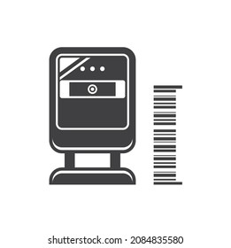 illustration of qr and barcode scanner, vector art.