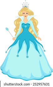 Illustration of a Queen With the Power to Control Ice