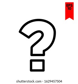 illustration of question flat icon