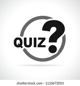 Illustration Of Quizz Icon On White Background