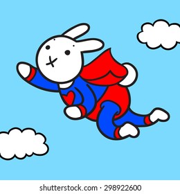 Vector Cartoon Illustration Skydiving Litlle Fox: เวกเตอร์สต็อก (ปลอด ...