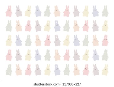 Illustration of rabbit: background