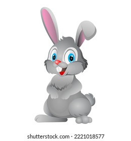 Illustration of a rabbit cartoon