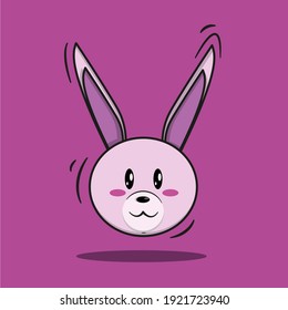 It is an illustration of rabbit head.