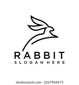 illustration Rabbit logo with the title'rabbit '