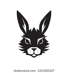 illustration of a rabbit, rabbit logo vector