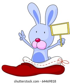 illustration of rabbit on a white background