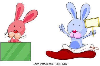 ilustración de conejo sobre fondo blanco