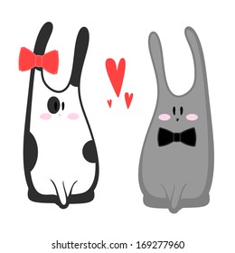 illustration of rabbits