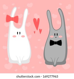 illustration of rabbits