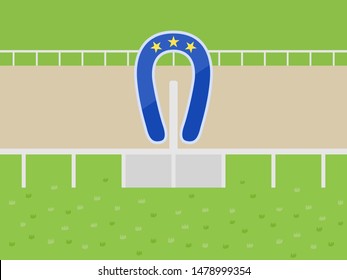 
Illustration of a racetrack.
Illustration of turf.