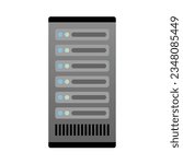 It is an illustration of a rack -type server.