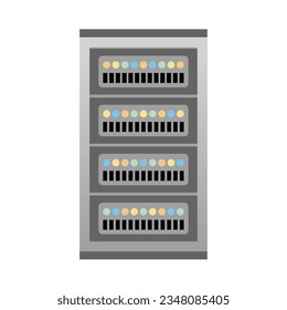 Es ist eine Abbildung eines Rack-typs-Servers.