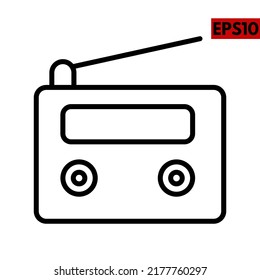 Illustration of radio icon design