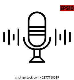 Illustration of radio icon design