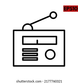 Illustration of radio icon design