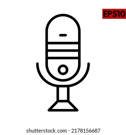 Illustration of radio line icon