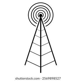 illustration Radio signals are electromagnetic waves through modulation and radiation