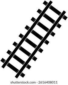 Illustration of a railway track icon