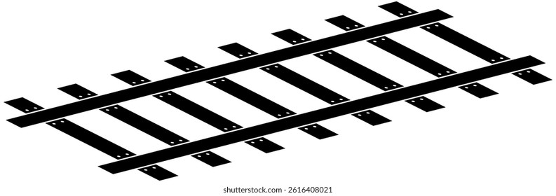 Illustration of a railway track icon