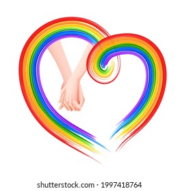 ilustración de antecedentes en color arcoiris que muestra el apoyo de LGBT a la comunidad lesbiana, gay, bisexual y transgénero