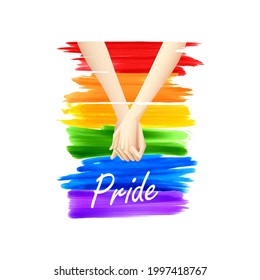 ilustración de antecedentes en color arcoiris que muestra el apoyo de LGBT a la comunidad lesbiana, gay, bisexual y transgénero
