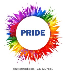 illustration of Rainbow colored background showing LGBT support for Lesbian, Gay, Bisexual and Transgender community