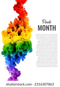 illustration of Rainbow colored background showing LGBT support for Lesbian, Gay, Bisexual and Transgender community