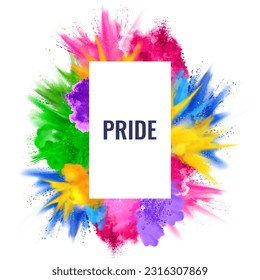 illustration of Rainbow colored background showing LGBT support for Lesbian, Gay, Bisexual and Transgender community