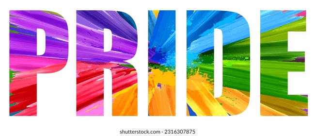 illustration of Rainbow colored background showing LGBT support for Lesbian, Gay, Bisexual and Transgender community
