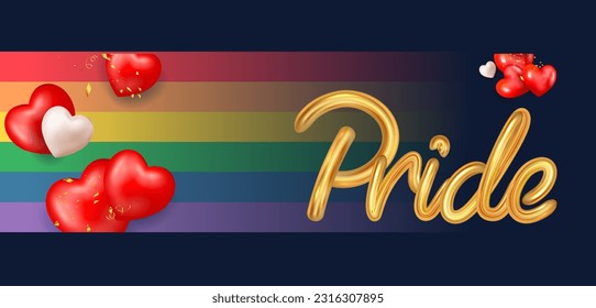 illustration of Rainbow colored background showing LGBT support for Lesbian, Gay, Bisexual and Transgender community