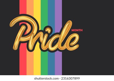illustration of Rainbow colored background showing LGBT support for Lesbian, Gay, Bisexual and Transgender community