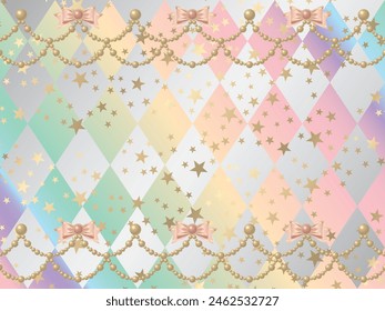 Illustration of rainbow colored glitter background