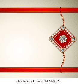 Illustration of a Rakhi for Raksha Bandhan festival.