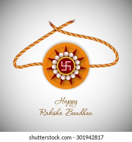 Illustration of Raksha Bandhan with beautiful rakhi.